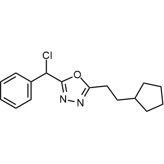 2-[chloro(phenyl)methyl]-5-(2-cyclopentylethyl)-1,3,4-oxadiazole|CS-0232418