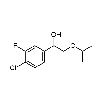 1-(4-Chloro-3-fluorophenyl)-2-(propan-2-yloxy)ethan-1-ol|CS-0233622