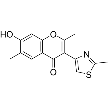 7-Hydroxy-2,6-dimethyl-3-(2-methyl-4-thiazolyl)-4H-1-benzopyran-4-one|CS-0234168