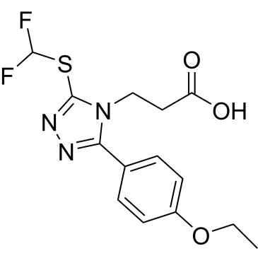 3-{3-[(difluoromethyl)sulfanyl]-5-(4-ethoxyphenyl)-4h-1,2,4-triazol-4-yl}propanoic acid|CS-0234408