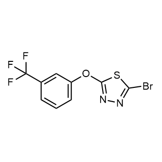 2-Bromo-5-[3-(trifluoromethyl)phenoxy]-1,3,4-thiadiazole|CS-0235404