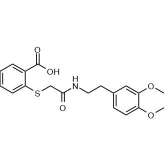 2-[({[2-(3,4-dimethoxyphenyl)ethyl]carbamoyl}methyl)sulfanyl]benzoic acid|CS-0235911
