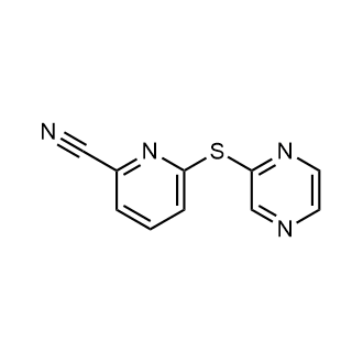 6-(Pyrazin-2-ylsulfanyl)pyridine-2-carbonitrile|CS-0236342