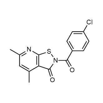 2-(4-Chlorobenzoyl)-4,6-dimethyl-2h,3h-[1,2]thiazolo[5,4-b]pyridin-3-one|CS-0236407