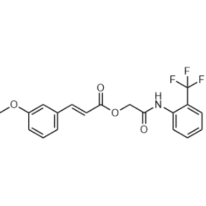 {[2-(trifluoromethyl)phenyl]carbamoyl}methyl (2e)-3-(3-methoxyphenyl)prop-2-enoate|CS-0236754