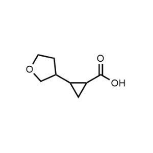 2-(Oxolan-3-yl)cyclopropane-1-carboxylic acid, mixture of diastereomers|CS-0237431