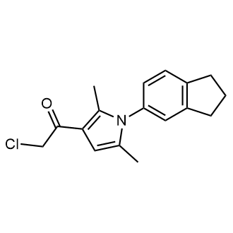2-Chloro-1-[1-(2,3-dihydro-1h-inden-5-yl)-2,5-dimethyl-1h-pyrrol-3-yl]ethan-1-one|CS-0237787