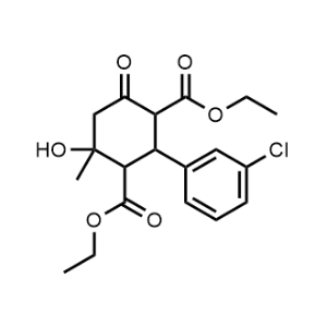 1,3-Diethyl 2-(3-chlorophenyl)-4-hydroxy-4-methyl-6-oxocyclohexane-1,3-dicarboxylate|CS-0238280