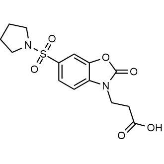 3-[2-oxo-6-(pyrrolidine-1-sulfonyl)-2,3-dihydro-1,3-benzoxazol-3-yl]propanoic acid|CS-0239701