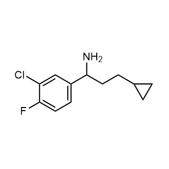 1-(3-Chloro-4-fluorophenyl)-3-cyclopropylpropan-1-amine|CS-0240104