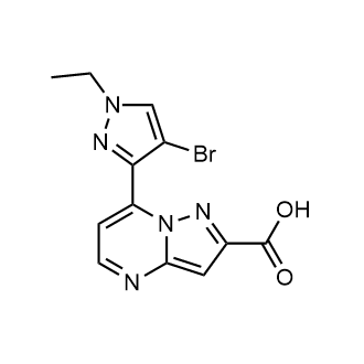 7-(4-Bromo-1-ethyl-1h-pyrazol-3-yl)pyrazolo[1,5-a]pyrimidine-2-carboxylic acid|CS-0240656