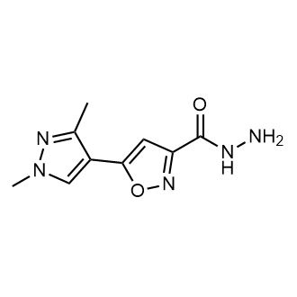 5-(1,3-dimethyl-1h-pyraZol-4-yl)-isoxazole-3-carboxylic acid hydrazide|CS-0240751