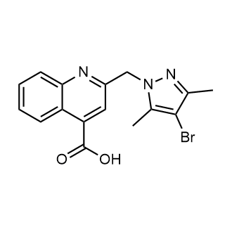 2-[(4-bromo-3,5-dimethyl-1h-pyrazol-1-yl)methyl]quinoline-4-carboxylic acid|CS-0240793