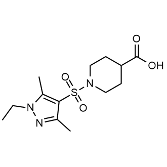 1-[(1-ethyl-3,5-dimethyl-1h-pyrazol-4-yl)sulfonyl]piperidine-4-carboxylic acid|CS-0240849