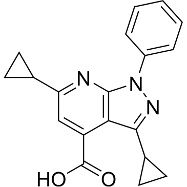 3,6-Dicyclopropyl-1-phenyl-1h-pyrazolo[3,4-b]pyridine-4-carboxylic acid|CS-0240874