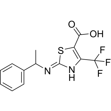 2-[(1-phenylethyl)amino]-4-(trifluoromethyl)-1,3-thiazole-5-carboxylic acid|CS-0240884