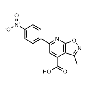 3-Methyl-6-(4-nitrophenyl)-[1,2]oxazolo[5,4-b]pyridine-4-carboxylic acid|CS-0240978