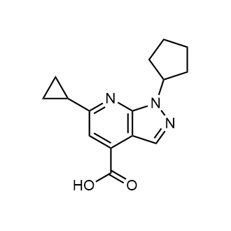 1-Cyclopentyl-6-cyclopropyl-1h-pyrazolo[3,4-b]pyridine-4-carboxylic acid|CS-0241142
