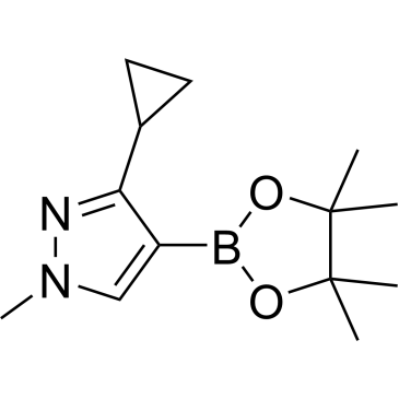3-Cyclopropyl-1-methyl-4-(tetramethyl-1,3,2-dioxaborolan-2-yl)-1h-pyrazole|CS-0241392