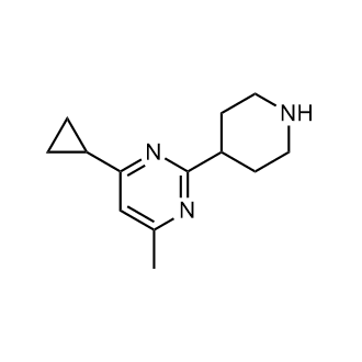 4-Cyclopropyl-6-methyl-2-(piperidin-4-yl)pyrimidine|CS-0241866