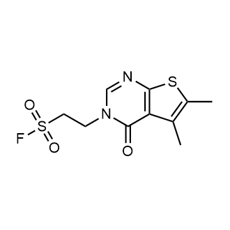 2-{5,6-dimethyl-4-oxo-3h,4h-thieno[2,3-d]pyrimidin-3-yl}ethane-1-sulfonyl fluoride|CS-0241929