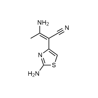 3-Amino-2-(2-amino-1,3-thiazol-4-yl)but-2-enenitrile|CS-0242328