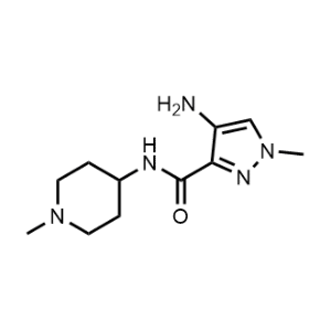 4-Amino-1-methyl-n-(1-methylpiperidin-4-yl)-1h-pyrazole-3-carboxamide|CS-0242476