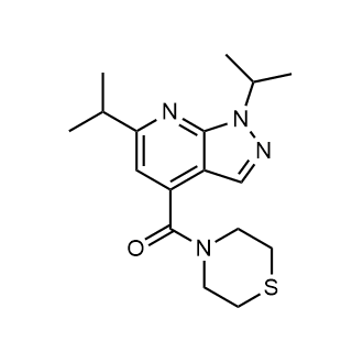 4-[1,6-bis(propan-2-yl)-1h-pyrazolo[3,4-b]pyridine-4-carbonyl]thiomorpholine|CS-0243618