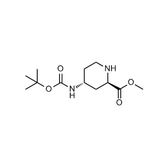 Rac-methyl (2r,4r)-4-{[(tert-butoxy)carbonyl]amino}piperidine-2-carboxylate, trans|CS-0243649