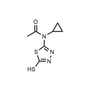 N-Cyclopropyl-N-(5-sulfanyl-1,3,4-thiadiazol-2-yl)acetamide|CS-0243748