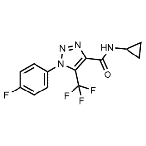 N-Cyclopropyl-1-(4-fluorophenyl)-5-(trifluoromethyl)-1H-1,2,3-triazole-4-carboxamide|CS-0243807