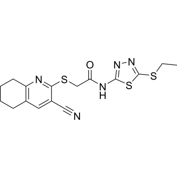 2-[(3-cyano-5,6,7,8-tetrahydroquinolin-2-yl)sulfanyl]-n-[5-(ethylsulfanyl)-1,3,4-thiadiazol-2-yl]acetamide|CS-0243813