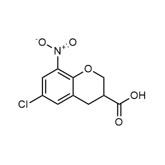 6-Chloro-8-nitro-3,4-dihydro-2h-1-benzopyran-3-carboxylic acid|CS-0244474