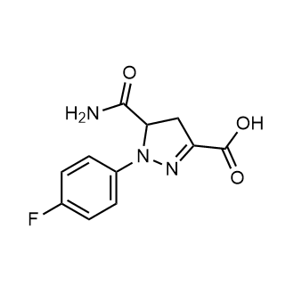 5-Carbamoyl-1-(4-fluorophenyl)-4,5-dihydro-1h-pyrazole-3-carboxylic acid|CS-0245073
