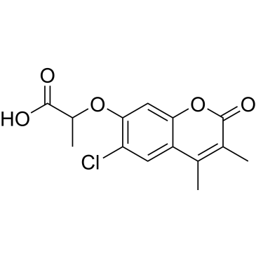 2-[(6-chloro-3,4-dimethyl-2-oxo-2h-chromen-7-yl)oxy]propanoic acid|CS-0245301