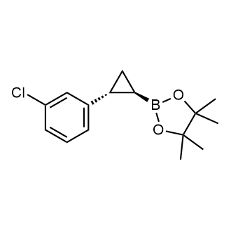 Rac-2-[(1r,2r)-2-(3-chlorophenyl)cyclopropyl]-4,4,5,5-tetramethyl-1,3,2-dioxaborolane, trans|CS-0246124