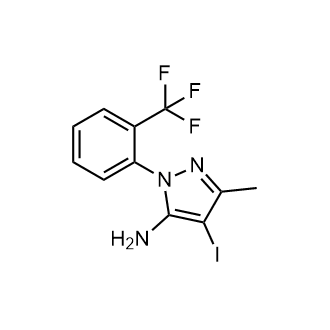 4-Iodo-3-methyl-1-[2-(trifluoromethyl)phenyl]-1h-pyrazol-5-amine|CS-0247171