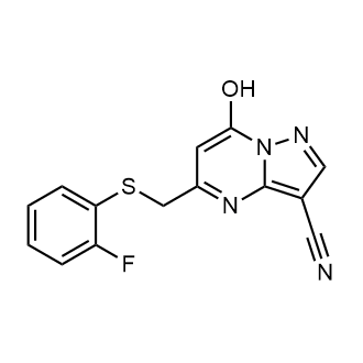 5-{[(2-fluorophenyl)sulfanyl]methyl}-7-hydroxypyrazolo[1,5-a]pyrimidine-3-carbonitrile|CS-0247435