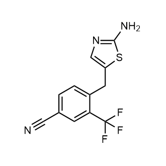 4-[(2-amino-1,3-thiazol-5-yl)methyl]-3-(trifluoromethyl)benzonitrile|CS-0248688