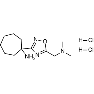1-{5-[(dimethylamino)methyl]-1,2,4-oxadiazol-3-yl}cycloheptan-1-amine dihydrochloride|CS-0249037