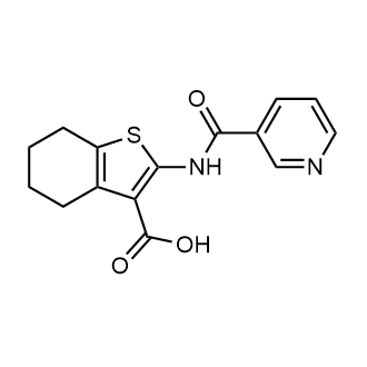2-(Pyridine-3-amido)-4,5,6,7-tetrahydro-1-benzothiophene-3-carboxylic acid|CS-0249699