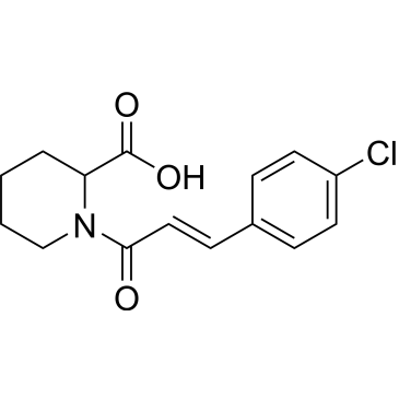 1-[3-(4-chlorophenyl)prop-2-enoyl]piperidine-2-carboxylic acid|CS-0251082