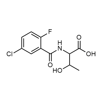 2-[(5-chloro-2-fluorophenyl)formamido]-3-hydroxybutanoic acid|CS-0251095
