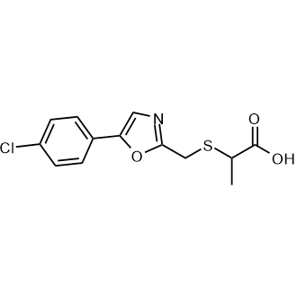 2-({[5-(4-chlorophenyl)-1,3-oxazol-2-yl]methyl}sulfanyl)propanoic acid|CS-0251451