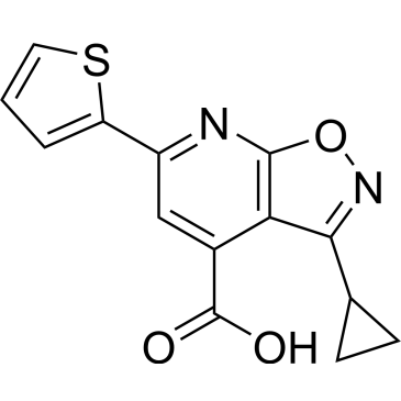 3-Cyclopropyl-6-(thiophen-2-yl)-[1,2]oxazolo[5,4-b]pyridine-4-carboxylic acid|CS-0251575