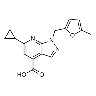 6-Cyclopropyl-1-[(5-methylfuran-2-yl)methyl]-1h-pyrazolo[3,4-b]pyridine-4-carboxylic acid|CS-0251735