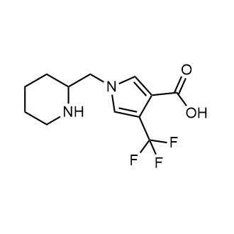 1-[(piperidin-2-yl)methyl]-4-(trifluoromethyl)-1h-pyrrole-3-carboxylic acid|CS-0251789