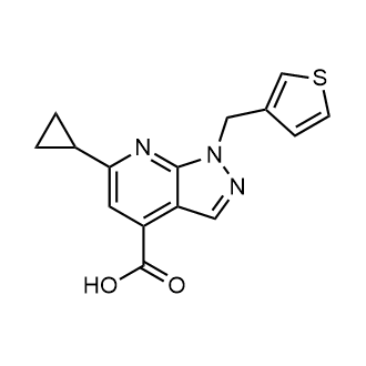 6-Cyclopropyl-1-(thiophen-3-ylmethyl)-1h-pyrazolo[3,4-b]pyridine-4-carboxylic acid|CS-0251814