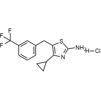 4-Cyclopropyl-5-{[3-(trifluoromethyl)phenyl]methyl}-1,3-thiazol-2-amine hydrochloride|CS-0253377