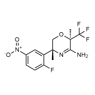 rel-(2R,5R)-5-(2-Fluoro-5-nitrophenyl)-2,5-dimethyl-2-(trifluoromethyl)-5,6-dihydro-2H-1,4-oxazin-3-amine|CS-0253786